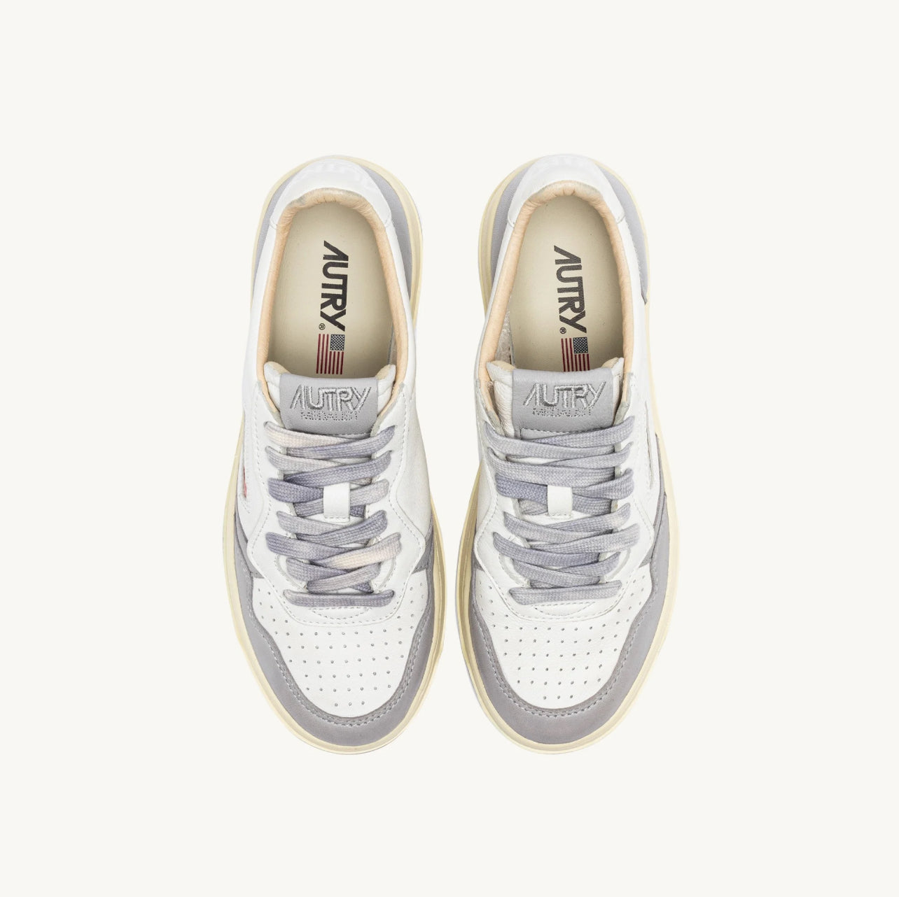 UNISEX SNEAKERS MDLST AUS LEDER IN WEISS UND VAPOR