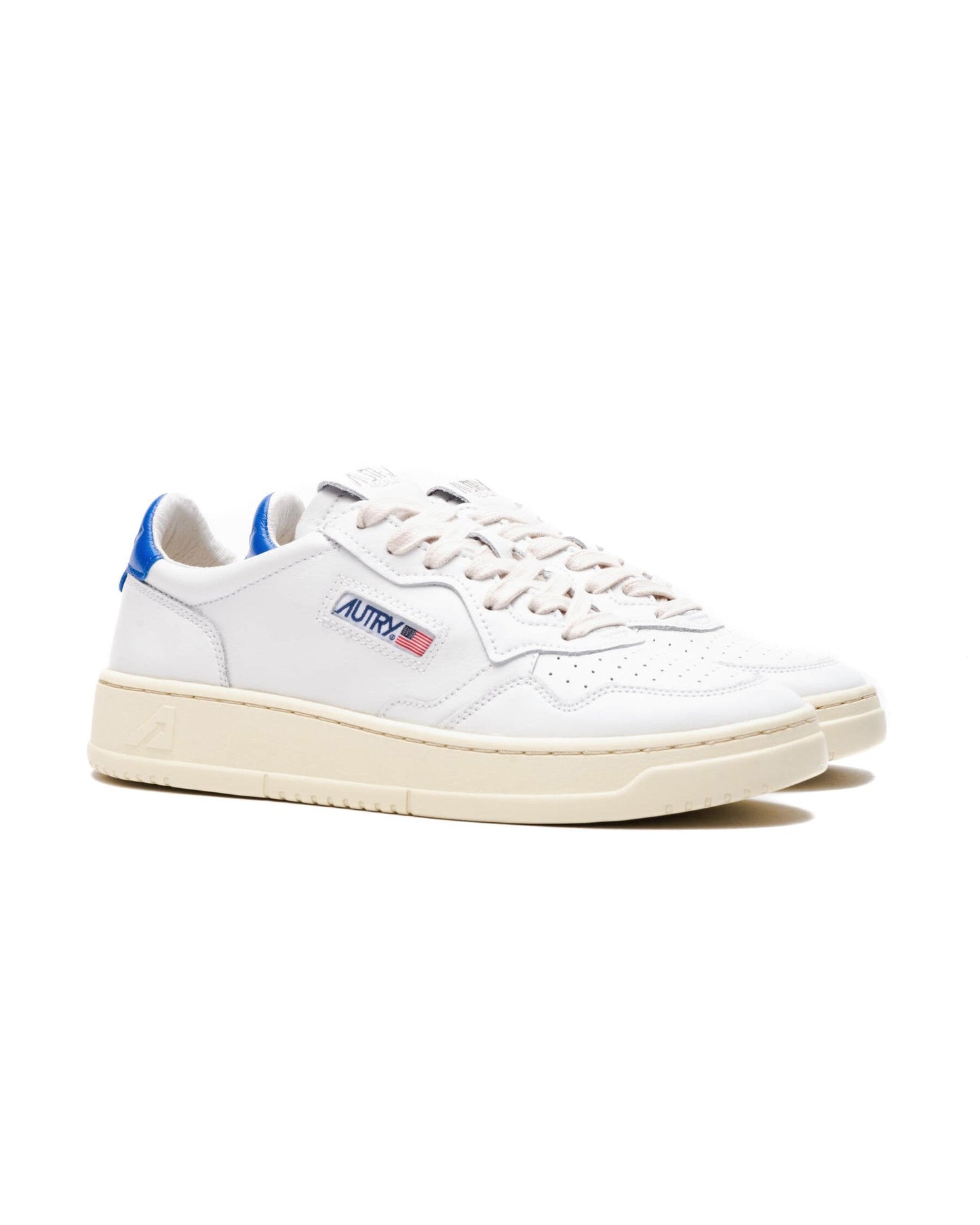 UNISEX SNEAKERS MDLST AUS WILDLEDER UND LEDER FARBE WEISS BLAU