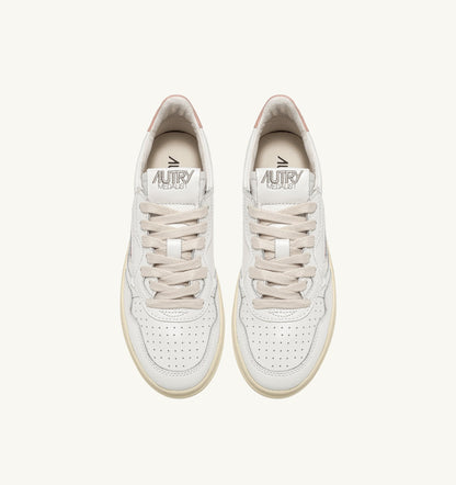 UNISEX SNEAKERS MDLST AUS WILDLEDER UND LEDER FARBE WEISS ROSA