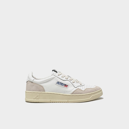 UNISEX SNEAKERS MDLST LOW BICOLOR AUS WEISSEM UND GREY LEDER