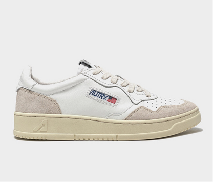 UNISEX SNEAKERS MDLST LOW BICOLOR AUS WEISSEM UND GREY LEDER