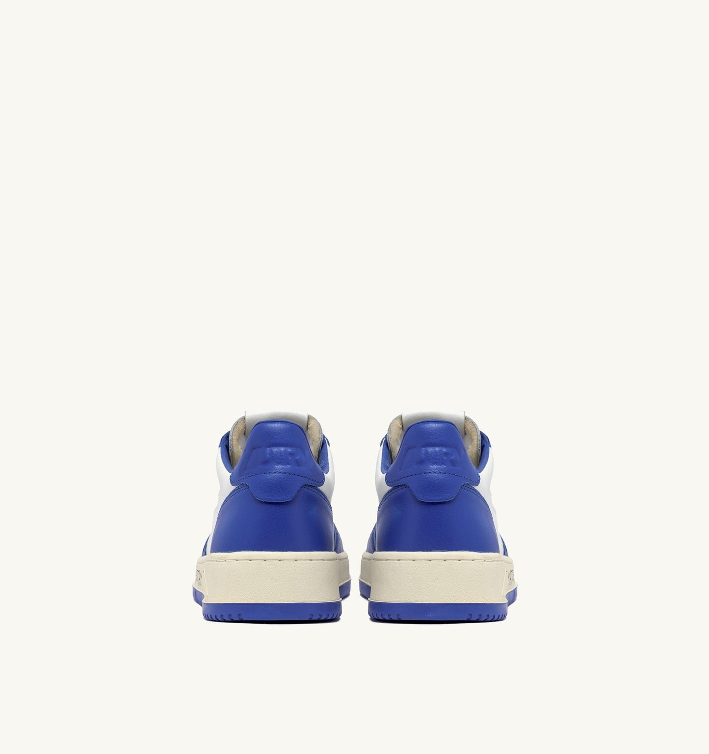 UNISEX SNEAKERS MDLST AUS WILDLEDER UND LEDER FARBE WEISS PALACEBLAU MIT SCHRIFTZUG