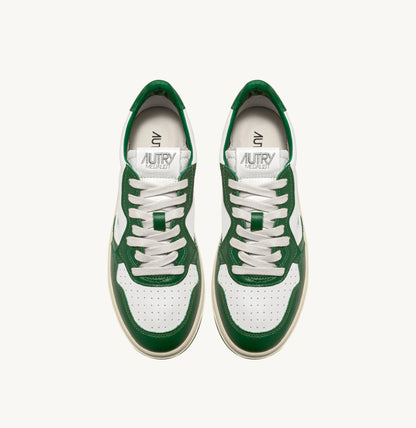 UNISEX SNEAKERS MDLST BICOLOR AUS WEISSEM UND GRÜNEM LEDER