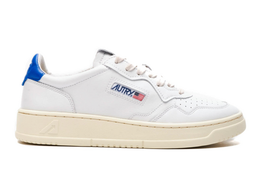 UNISEX SNEAKERS MDLST AUS WILDLEDER UND LEDER FARBE WEISS BLAU