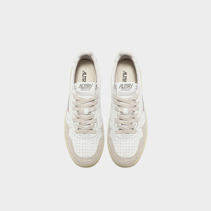 UNISEX SNEAKERS MDLST LOW BICOLOR AUS WEISSEM UND GREY LEDER