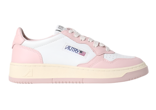 UNISEX SNEAKERS MDLST LOW BICOLOR AUS WEISSEM UND ROSA LEDER