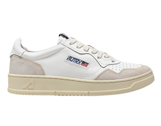 UNISEX SNEAKERS MDLST LOW BICOLOR AUS WEISSEM UND GREY LEDER