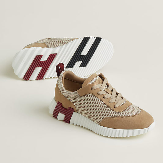 UNISEX SNEAKERS BNCG - BEIGE/BRAUN/WEISS